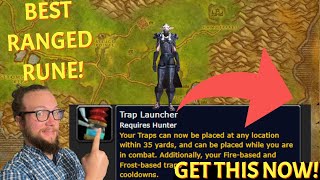 BEST RUNE Trap Launcher Hunter Rune FOUND in Phase 2 Season of Discovery World of Warcraft [upl. by Sadnac]