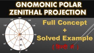 gnomonic polar zenithal projection [upl. by Ebsen]