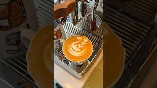 household coffee machine latte art tutorial have you drank coffee today coffeelatte coffeeart [upl. by Leahcam]