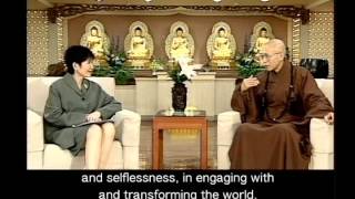 Is Buddhism theistic or nontheistic GDD877 Master ShengYen [upl. by Nivrem680]