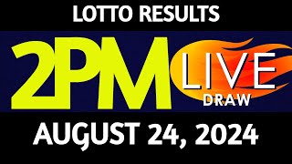 Lotto Result Today 200 pm draw August 24 2024 Saturday PCSO LIVE [upl. by Newg240]