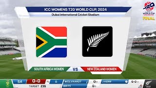 South Africa Women vs New Zealand Women Final  SAW vs NZW LIVE  Womens T20 WC final Live Score [upl. by Muldon585]