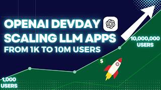 Scaling LLM Apps to 10 Million Users OpenAI DevDay Session [upl. by Airogerg]