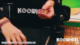 How to Replace the Bearings on KooWheel Skateboard [upl. by Ddahc983]