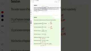 Heptane and octane form an ideal solution At 373 K the vapour pressures of the two liquid componen [upl. by Eseyt]