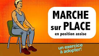 Marche sur place en position assise un exercice à adopter [upl. by Lednor389]