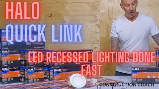 Halo Quick Link  The fastest way to install LED recessed lighting  29 of 157 Cabin build project [upl. by Ebony]