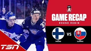 Finland vs Slovakia  2023 World Juniors Highlights [upl. by Ateuqirne]