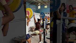 100kg rack jerk 🔥 fitness girlsfitnessmotivation girls hardwork trending shortsfeed shorts [upl. by Pas984]