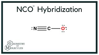 NCO Hybridization Cyanate Ion [upl. by Leonanie]