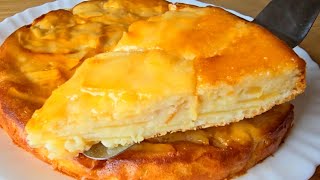 el postre SIN AZÚCAR más RICO Y FÁCIL en 5 minutos  con 4 manzanas y 1 YOGUR 🍎Tarta de Manzana🍏🤤🍏 [upl. by Apur]