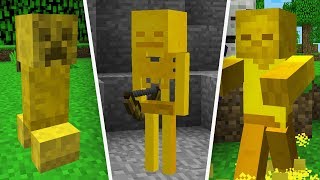 RARE quotGOLDENquot MINECRAFT MOBS [upl. by Rebmyk]