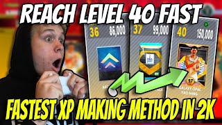 FASTEST WAY TO EARN XP IN MYTEAM REACH LEVEL 40 FAST NBA2K22 [upl. by Ardrey330]