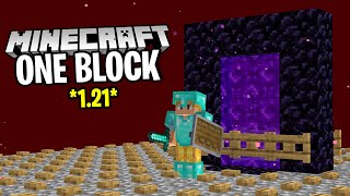 One Block Skyblock But In The NETHER [upl. by Llertak]