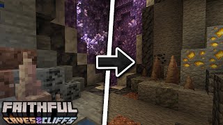 TOP 5 Best Faithful Texture Packs for 117  1171 Caves amp Cliffs Update 🥇 [upl. by Adnical]