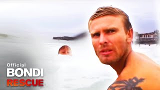 Lifeguard Rescue  Drowning Child Saved by Bondi Rescue Lifeguard [upl. by Aklim]