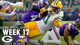 Green Bay Packers vs Minnesota Vikings  2023 Week 17 Game Highlights [upl. by Cooperstein374]