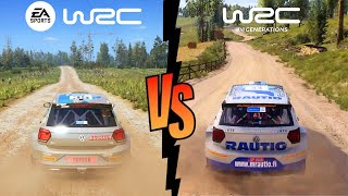 EA Sports WRC vs WRC Generations  Graphics Physics amp Sounds Comparison [upl. by Schreck]