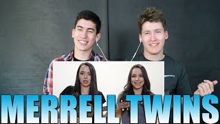 Reacting to Its Valentines Day Song  Merrell Twins [upl. by Ahsratan]