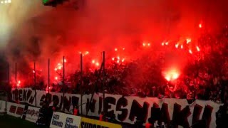 Cracovia Ultras fantastic pyroshow against Wisla Kraków [upl. by Amihsat]