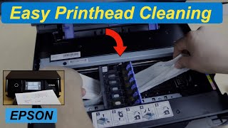 Unclog Epson Printhead With Damp Cloth Epson XP 8700 Printhead Cleaning [upl. by Dupuis]