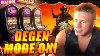 SteveWillDoIt Spins Wildly in a Full Degen Slots Session reaction [upl. by Aikat]