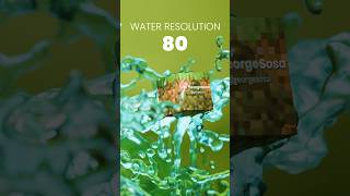 Is This REAL Water in Minecraft minecraftPhysics watersimulation realisticwater 3danimation [upl. by Mellicent647]