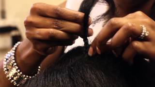 How to Do African Hair Braiding  Styling Black Hair amp More [upl. by Eiznik]