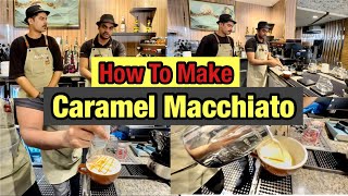 How to Make Caramel Macchiato Step By Step  Caramel Macchiato Hot Full Recepie caramelmacchiato [upl. by Amian]