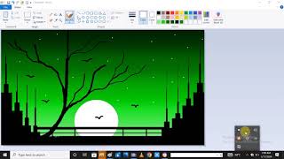 Ms paint drawing tutorial step by step [upl. by Eyahc]