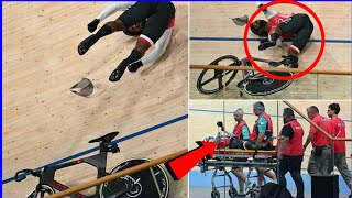 Kwesi Browne Horror Crash 🔴 in Paris Olympics  Kwesi Browne injured [upl. by Coward]