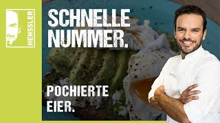 Schnelles Pochierte EierRezept von Steffen Henssler [upl. by Strawn]