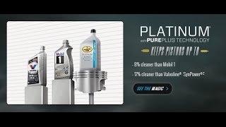 OIl Change with Pennzoil Platinum Full Synthetic Motor Oil [upl. by Nofpets]