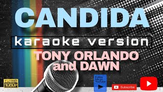 CANDIDA KARAOKE by TONY ORLANDO and DAWN [upl. by Gmur352]