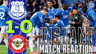 Everton 10 Brentford  Gwladys Street Reaction [upl. by Brogle375]