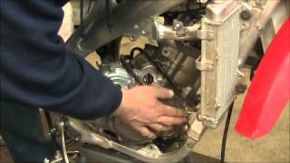 CRF450X engine removal and installation [upl. by Afton]