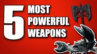 TOP 5 MOST POWERFUL WEAPONS IN SKYRIM [upl. by Fiester926]