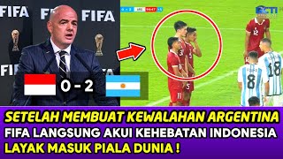 FIFA Sampai Tak Percaya ❗️Indonesia Bisa Nahan Argentina Dengan Skor 20 [upl. by Aihsoj]