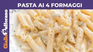 PASTA AI 4 FORMAGGI primo piatto veloce e gustoso [upl. by Decrem]