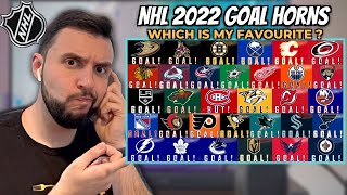 Reacting to NHL Goals Horns 20212022 Season SOO MANY VARIATIONS [upl. by Aetnuahs]