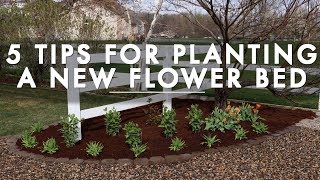 5 Tips for Planting a New Flower Bed  Garden Answer [upl. by Miru277]