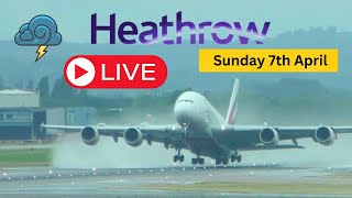 Heathrow Airport Live Sunday 7th April [upl. by Tivad806]