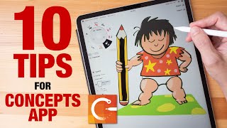 10 tips and shortcuts for Concepts iPad App for beginners [upl. by Hathaway742]