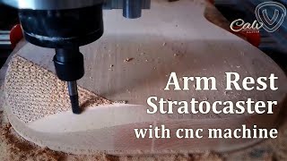 Stratocaster Arm rest Finishing on Top Surface [upl. by Gianna]