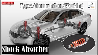 How Shock Absorber Works Twin tube amp Monotube [upl. by Erminie514]