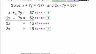 Simultaneous linear systems of equations in two variables  1 [upl. by Luba]