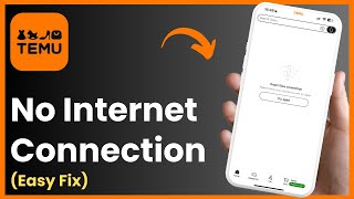 Fix Temu App Network  No Internet Connection Problem 2024 [upl. by Louella]