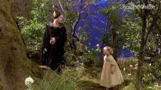 Angelina Jolie and kids behind the scene of Maleficent [upl. by Keiryt]