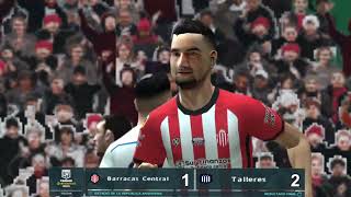 futbol Barracas vs Talleres pes6   Gameplay [upl. by Strong443]