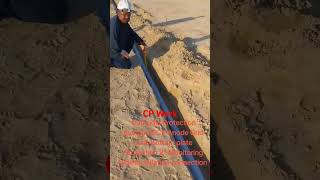 Cathodic Protection system ICCP anode Grid 2quot Monitoring tube installation with Rop and geotextile c [upl. by Blythe204]